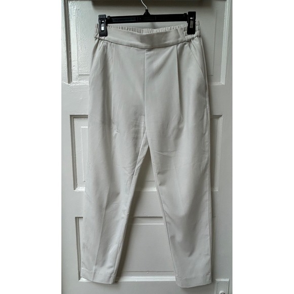 All Saints Aleida Lightweight White Pleated Trousers Tri Pants Size 0 $169 - Picture 9 of 13